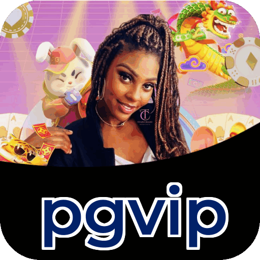 Interface do aplicativo pgvip mostrando jogos disponíveis no iOS e Android